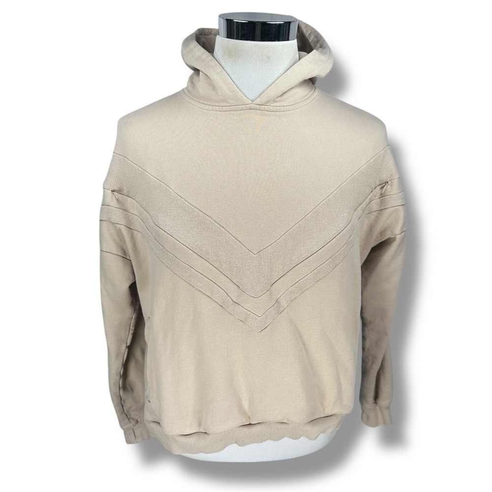 Sweat & Milk Isabella Breastfeeding Hoodie Women's XS Small Beige Organic Cotton
